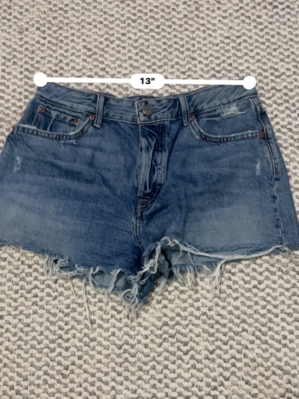 **🛑SOLD**GRLFRND Denim Cutoff Shorts — Blue Wash, Size 28, Gently Worn - Picture 4 of 4